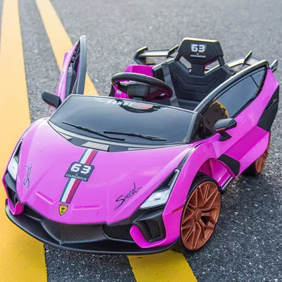 New 12V Battery Kids Electric Car Remote Control Electric Baby Toy Cars Children Battery Pink Ride on Cars for Kids 2
