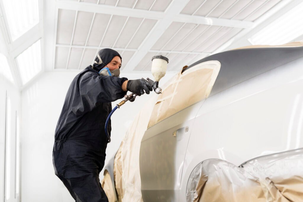 car spray painter according to the manufacturer's guidelines