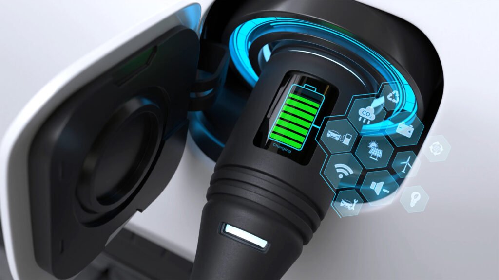 prise de chargeur de vehicule electrique avec affichage numerique 1