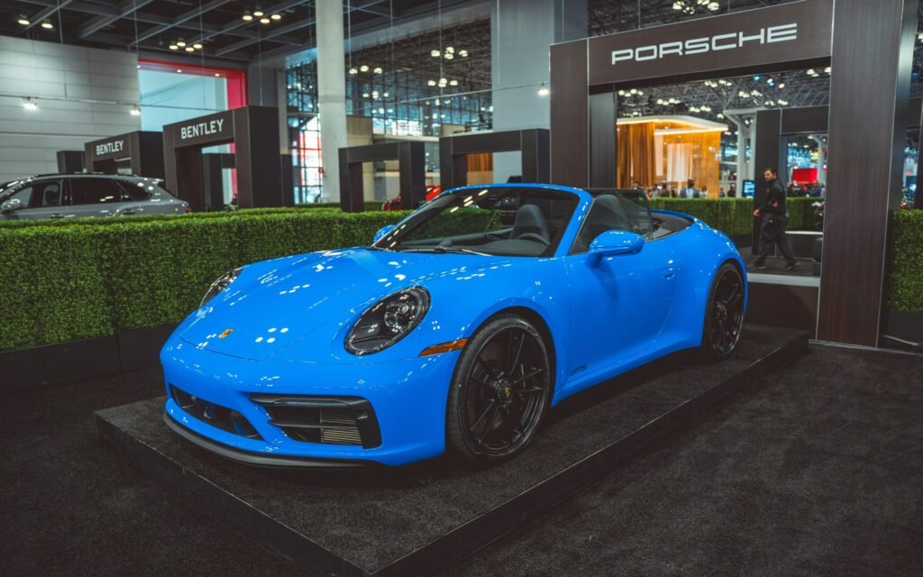 electric blue car paint