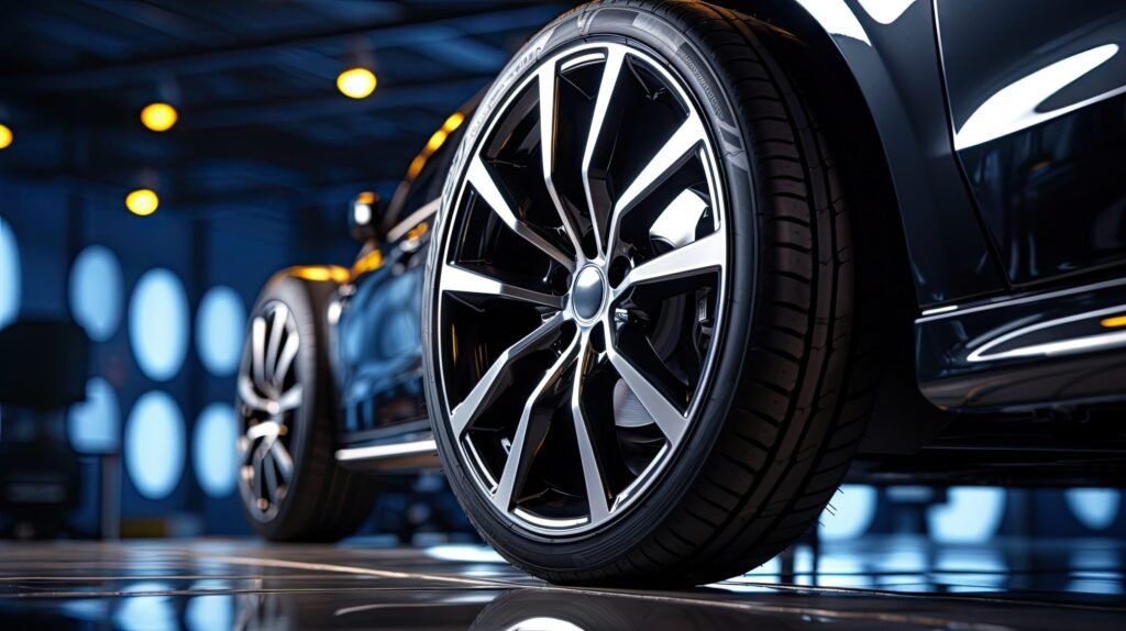 vecteezy closeup of beautiful alloy wheels of an expensive supercar 29631883