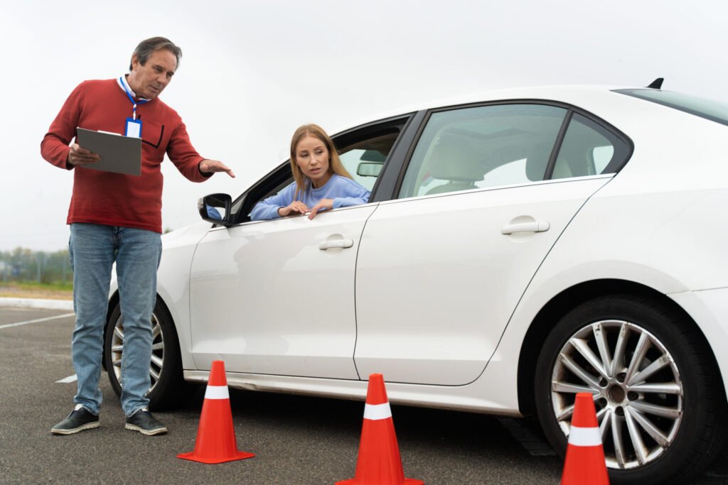personne passant l examen du permis de conduire