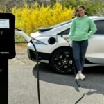 electric car charging station sign